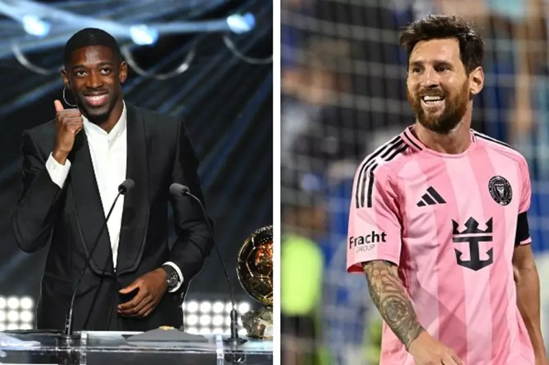 أول رد فعل لميسي عقب فوز ديمبيلي بالكرة الذهبية 2025