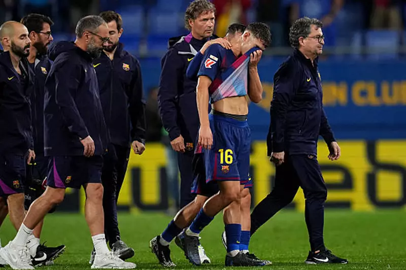 برشلونة يكشف تفاصيل إصابة فيرمين لوبيز وغيابه المتوقع