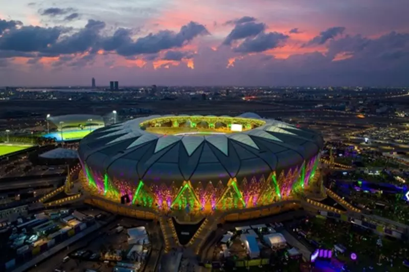 تحضيرات متقدمة لمباراة بيراميدز وأهلي جدة في ملعب الإنماء