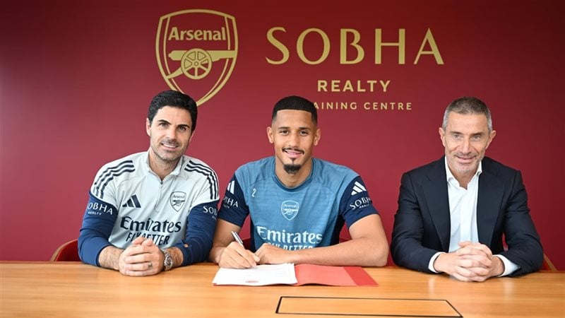 أرسنال يعلن تمديد عقد ويليام ساليبا حتي 2030