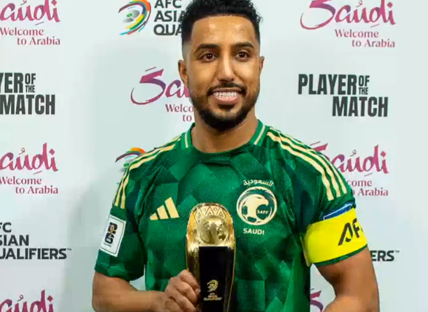 رجل المباراة.. أول تعليق من سالم الدوسري بعد تأهل السعودية لـ كأس العالم 2026