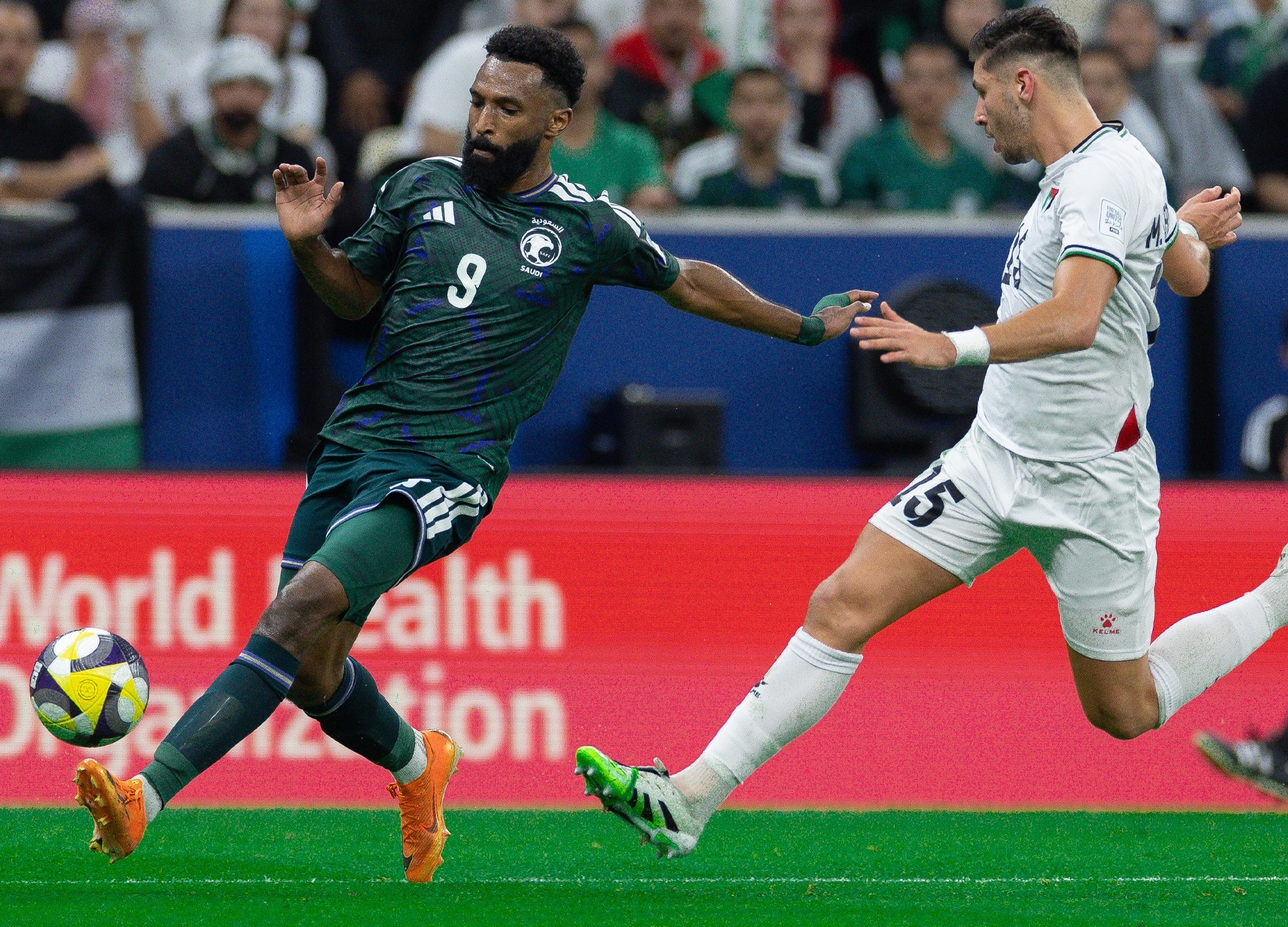 هدف تقدم الأخضر السعودي أمام فلسطين في ربع نهائي كأس العرب