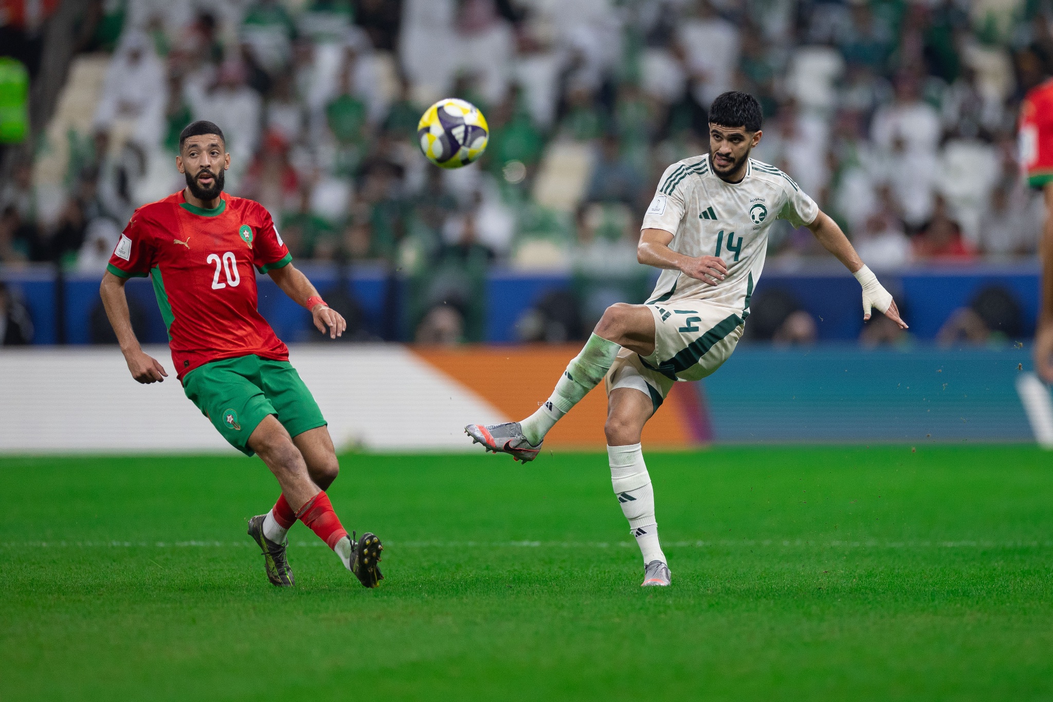 عاجل | الشوط الأول.. الأخضر يتأخر أمام المغرب بهدف البركاوي في كأس العرب