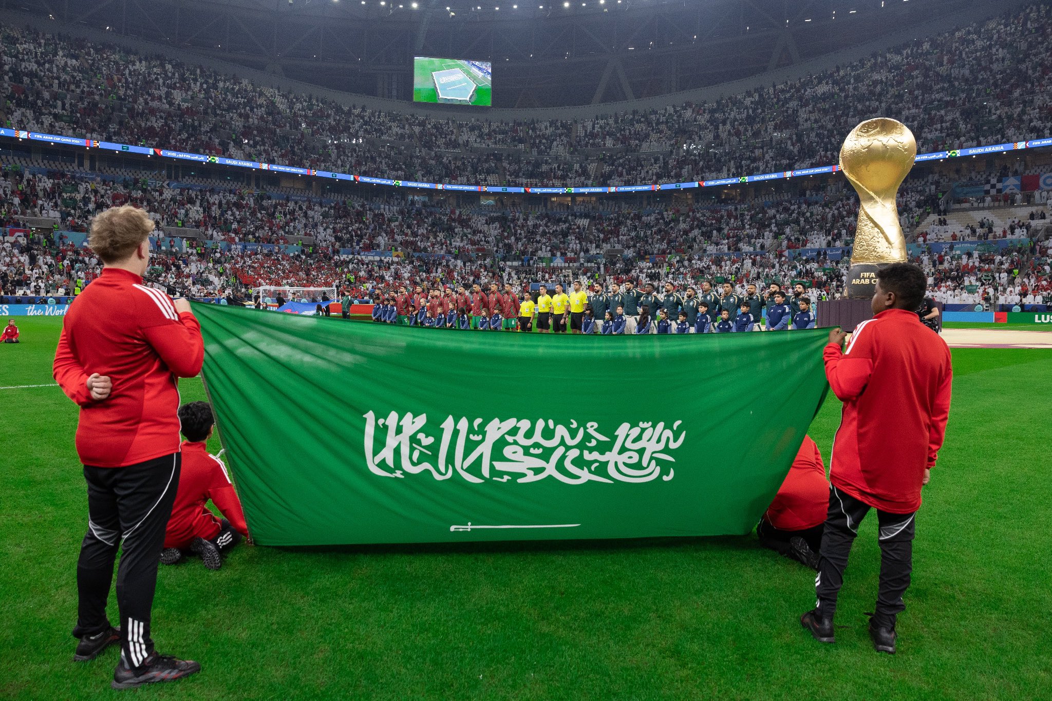 مباراة السعودية ضد المغرب تسجل رقمًا قياسيًا في كأس العرب