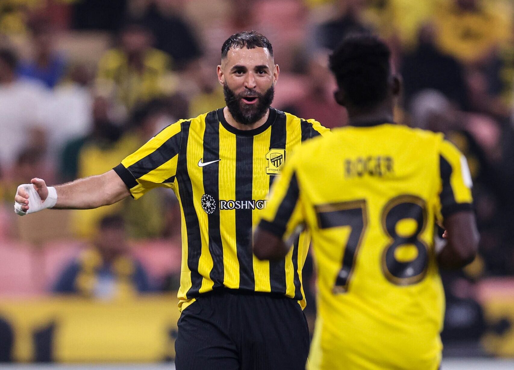 تقييم كريم بنزيما في مباراة الاتحاد وناساف