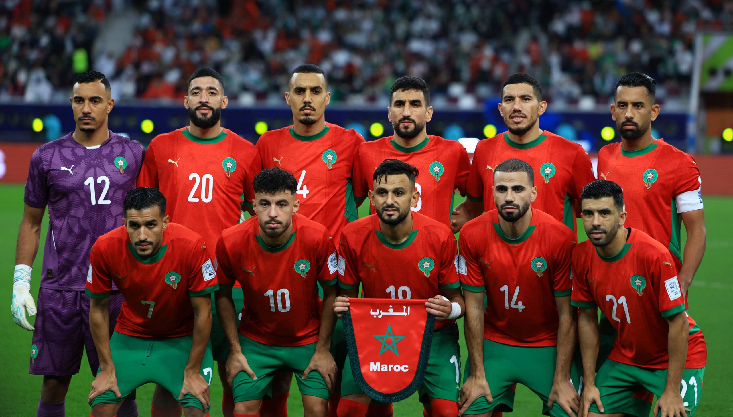 عاجل | التشكيل الرسمي لمباراة الإمارات والمغرب في كأس العرب