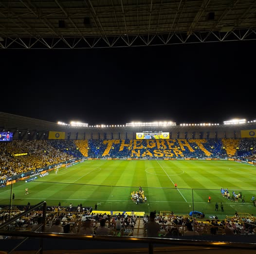 تيفو النصر أمام الاتحاد في كلاسيكو دوري روشن.. استعدادات كبيرة من جماهير العالمي